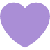 Corazón morado