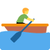 Man rowing boat